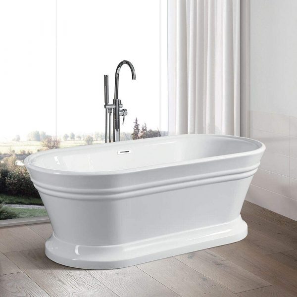 White Acrylic Bathtub